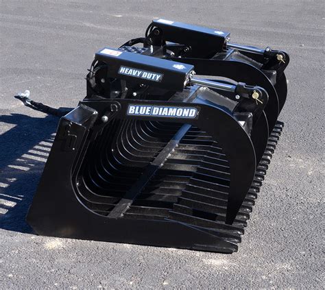 skid steer rock bucket with grapple|heavy duty grapple bucket.